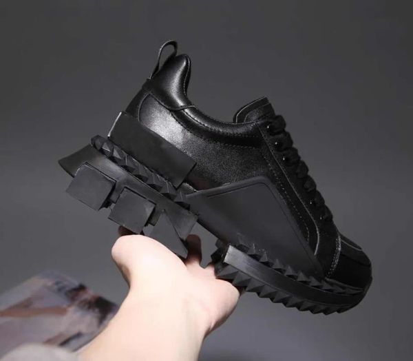 

shoes luxury sorrento mens designer fabric stretch jersey slip-on man two-tone rubber ssgtvaf m sneakers dgs''dolc''gabb, Black