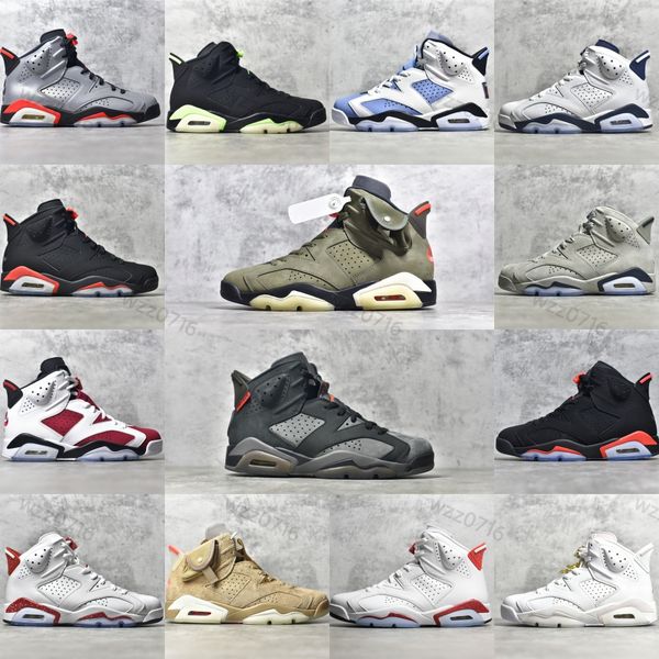 

jumpman 6 6s mens basketball shoes vi mint foam electric green midnight navy university blue bordeaux hare unc infrared white red oreo men s