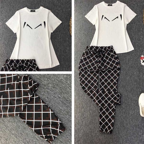 

36% off new summer cotton casual sports set end women's two piece team wear trend, White