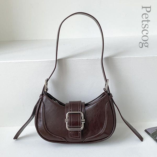 

evening bags vintage handbags for women half-moon leather hasp shoulder crossbody bag designer luxury ladies underarm bags hobo bolsas 23042