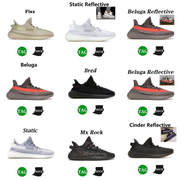 

with box yeezzys 2023 casual shoes bright blue zebra men ladies running beluga reflective grey pearl stone cinder carbon single smoothie yr, Black