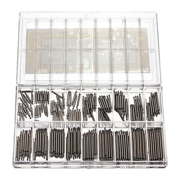

360 pcs stainless steel watch spring bars strap link pins 8-25mm watchmaker267h