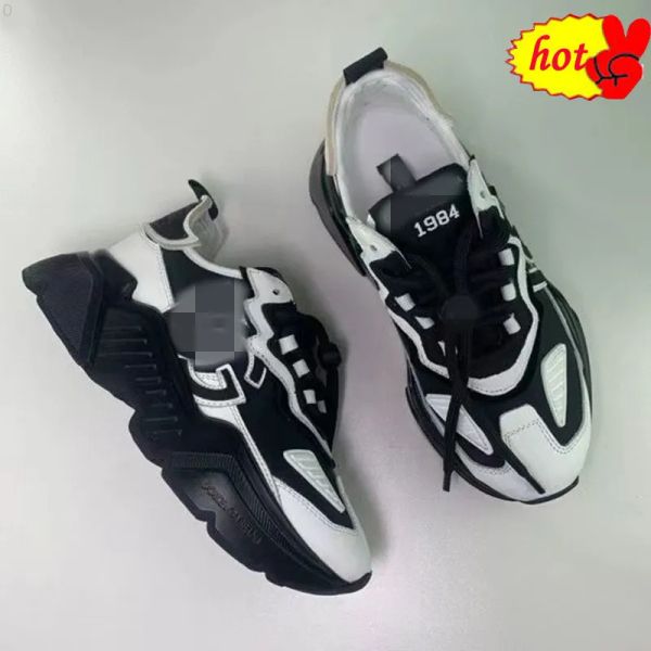 

shoes designer men luxury designers women platform leather casual shoe low lace up w sneakers dgs''dolc''gabbanas bca, Black