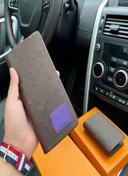 

business casual multicard slot wallets luxury designer large capacity letter female clutch bags brand design men coin purses famo5962531, Red;black