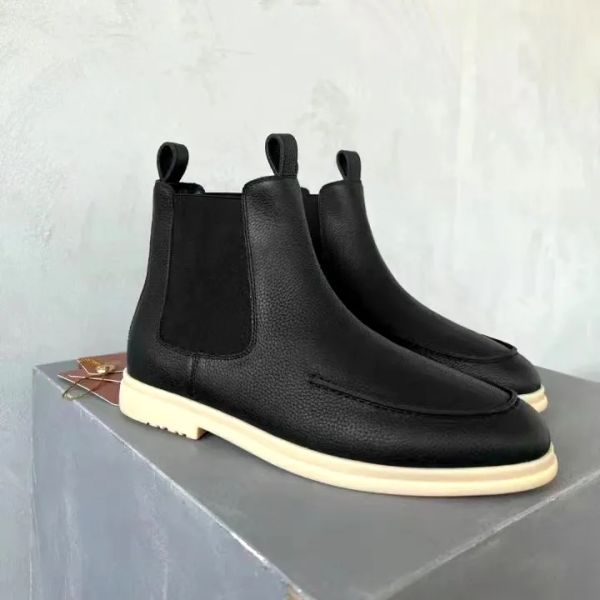 

Luxurys Designer Loro Casual Shoes Martin Boots Man Winter Outdoors Walk Booties Vintage Black Fur Mens Flat Snow Boot Loafer Piana Sheepskin Hike Shoes Box, Blue