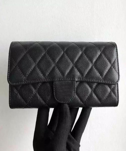 

2023 wallets luxury bags cross body designer women wallet sacoche card holders one underarm flap handbags bag black caviar leather1248906, Red;black