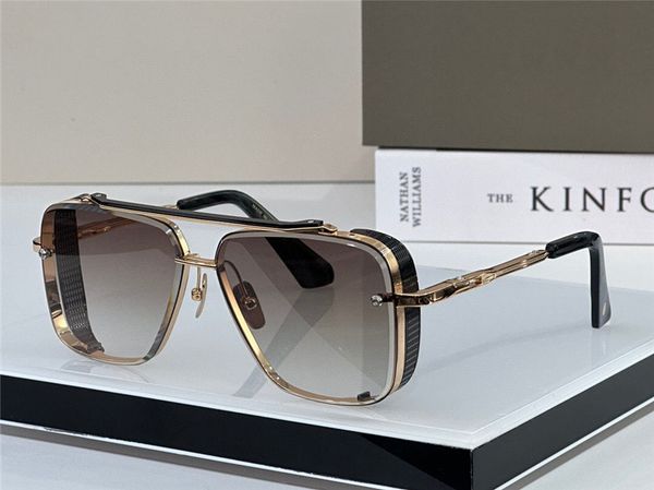 

pop sunglasses limited edition goggles style six men design k gold retro square frame crystal cutting lens with grid detachable, White;black