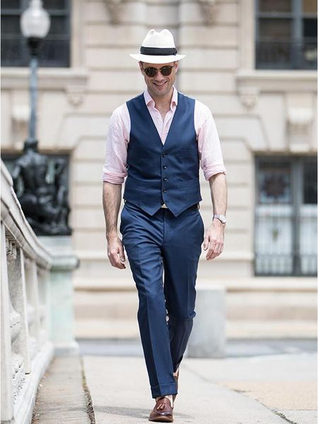 

blazers men's suit vest blue workwear classic business sleeveless jacket chaleco hombre, White;black