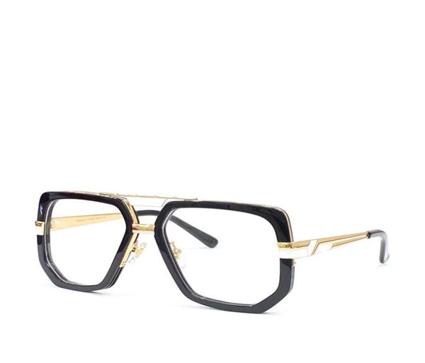 

new fashion design square frame retro optical glasses 662 simple and popular style german male glasses transparent len9305866, Black