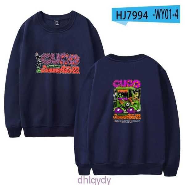 

cuco men's hoodies wawni singer crewneck streetwear pullover harajuku trucksuit casual fashion o-neck unique hip-hop sweatshirt for men, Black