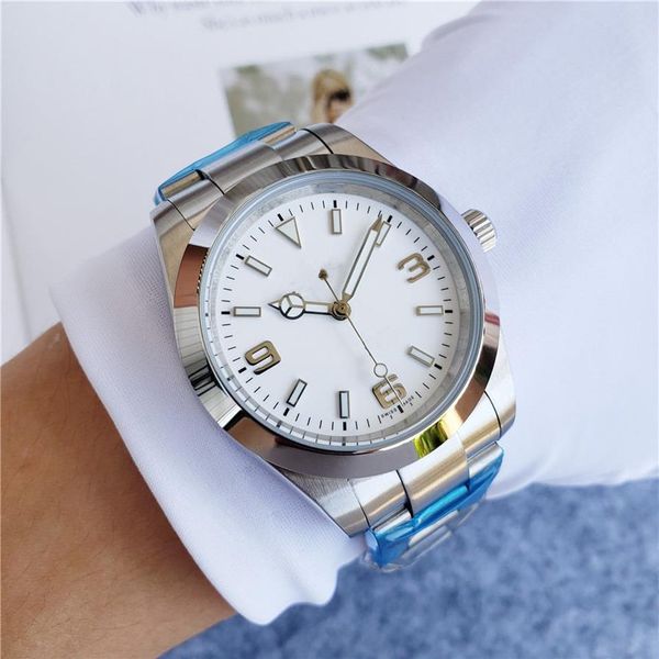 

whole men sport watch stainless steel automatic movement mechanical watches luxury design mens wristwatches287e, Slivery;brown
