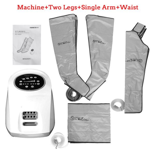 

leg massagers syeosye 3 modes air compression massager chambers foot arm waist therapy pneumatic wrap relax pain pressotherapy jambe 230422