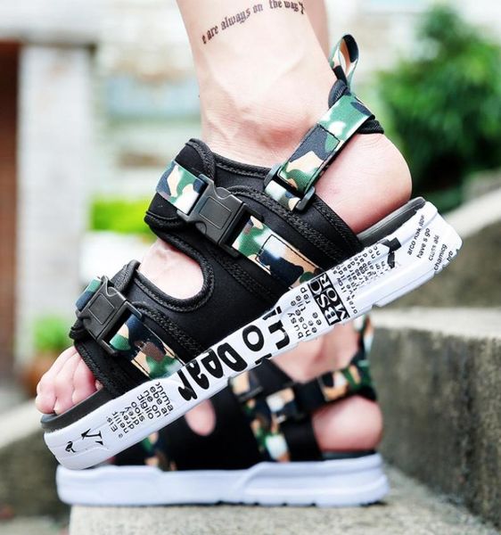 

summer men sandals men shoes man beach sandals casual water slippers open toe sandalias hombre1291308, Black