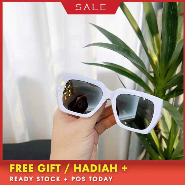 

luxury designer vintage brand sunglasses uv400 women 2023 new cc4s491 the same square small frame ing shades fashion, White;black