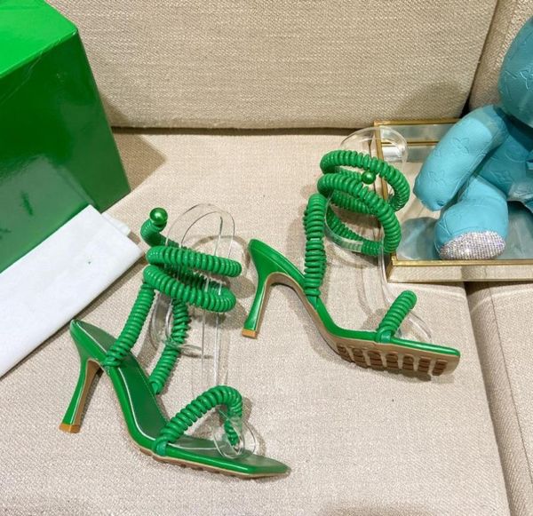 

2022 high heel women sandals square open toe ankle cross party sandals purple phone line designer rome sandal2146918, Black