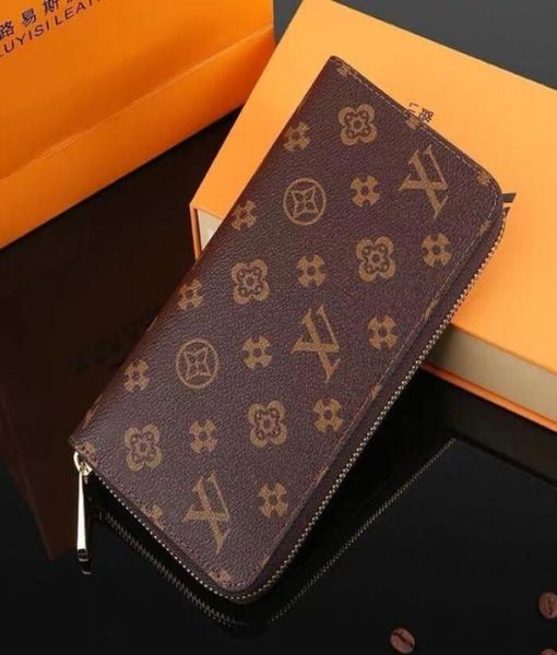 

fashion men women luxurys designers wallet bags zipper zippy 60017 card holders coin purse key wallets leather handbag shoulder ba2831251, Red;black