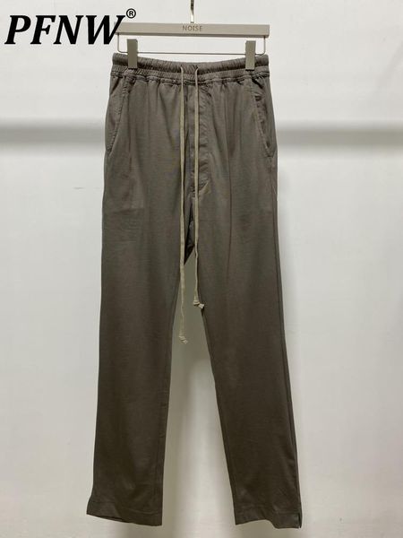 

pants pfnw men casual harem pants 100% cotton simplicity sweatpants spring trend new solid loose high street knitted trousers male, Black