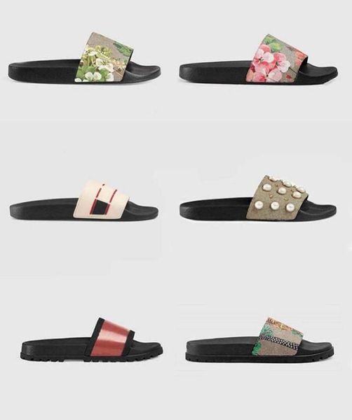 

designer slides women man slippers luxury sandals brand sandals real leather flip flop flats slide casual shoes sneakers boots by 5583982, Black