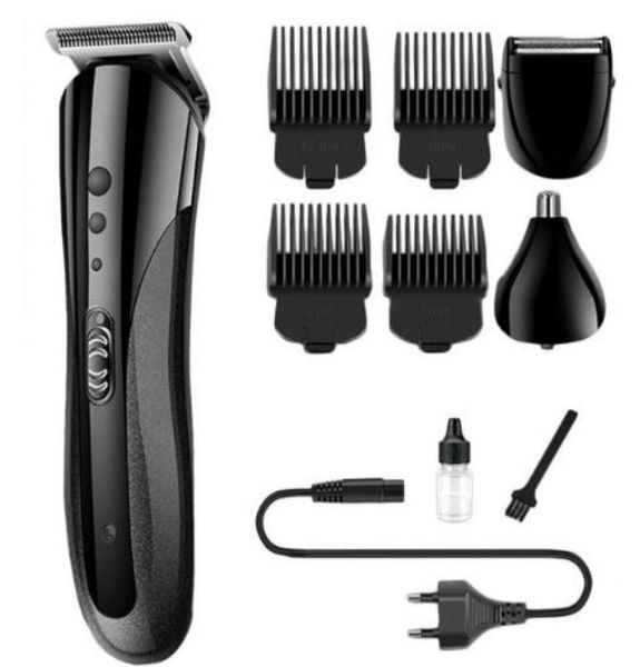 

kemei km1407 multifunctional hair trimmer rechargeable electric nose hair clipper professional electric razor beard shaver7629030