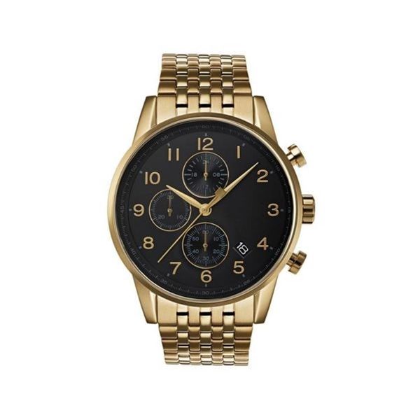 

casual chronographe watch b1513498 1513499 1513531 quartz movement steel strap men's watch538246b, Slivery;brown