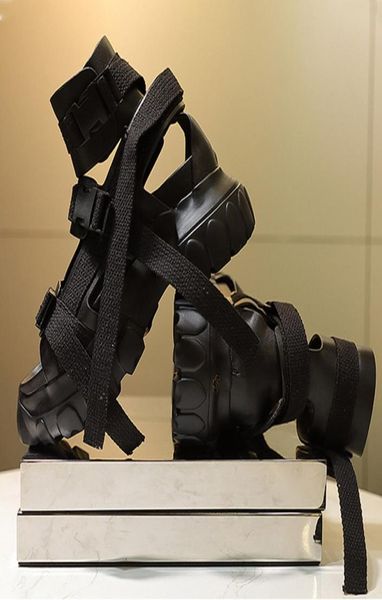 

platform ro sandals for men transparent thick sole men summer shoes big size sandalia masculina 122120d506191860, Black