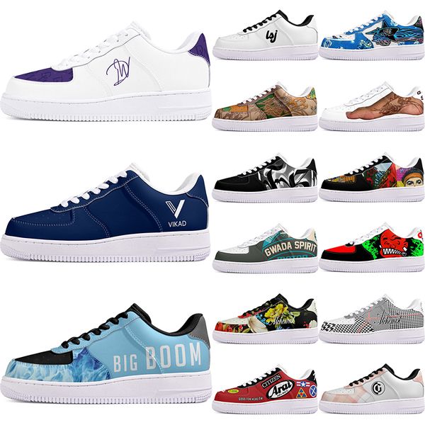 

DIY shoes precious autumn mens Leisure shoes one for beautiful men women casualplatform sneakers Classic cartoon graffiti trainers comfortable sports 16450