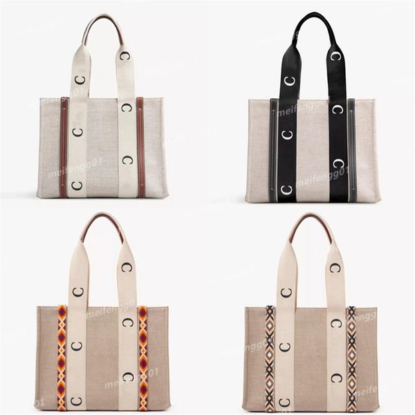 

5a quality women handbags woody tote shopping bags handbag high nylon hobo fashion linen large beach bag luxury designer travel cr320g