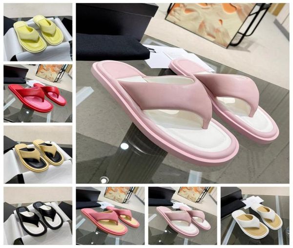 

2022 new luxury women designer flip flops slipper sandal flat flip flop crocodile skin slide genuine leather shoes ladies summer f2267075, Black