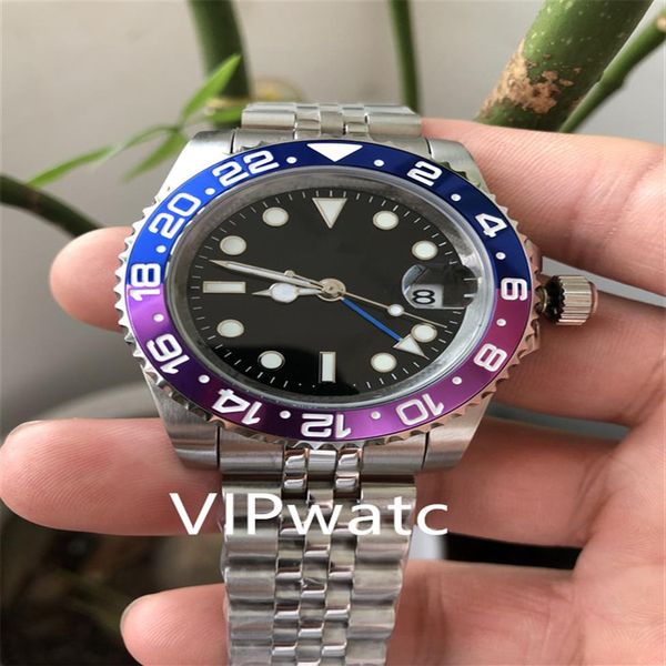 

montre de luxe mans automatic watches ceramics full stainless steel 41mm super luminous waterproof relojes de lujo para hombre249d, Slivery;brown