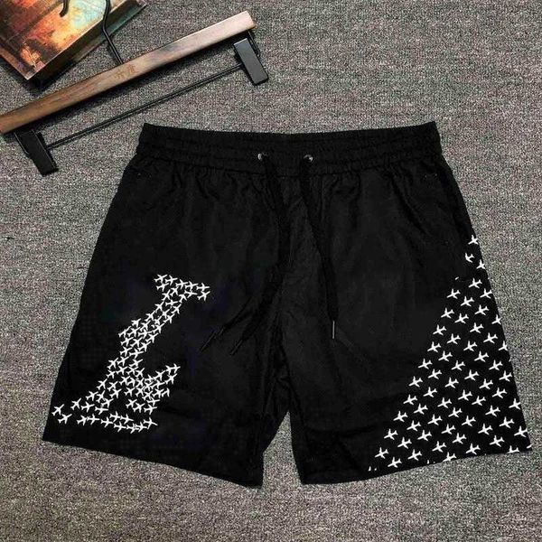 

22ss designer style men's pants waterproof fabric runway trousers summer beachpants mens board shorts men surf swim trunks sport 2sgbe, Black