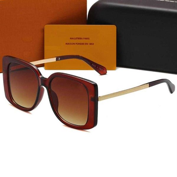 

1216 gift box womens mens summer sunglass fashion color matching with metal letters sunglasses 1 set package 4 colors optiona291n, White;black