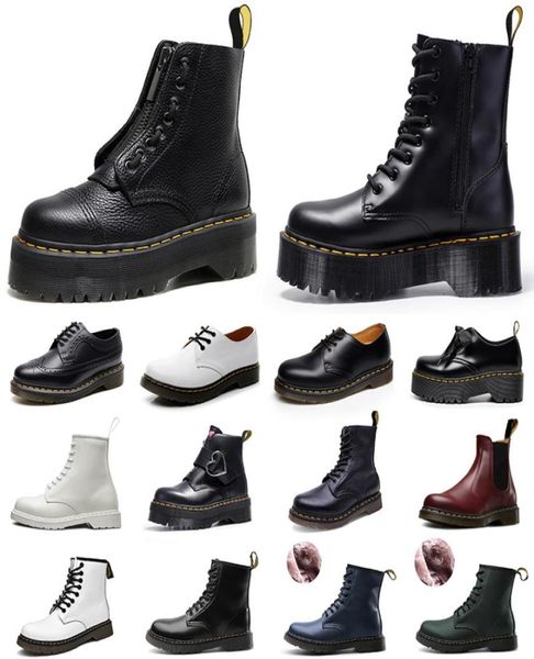 

dr martins designer boots doc martin martens men womens winter snow booties oxford bottom ankle shoes7617574, Black