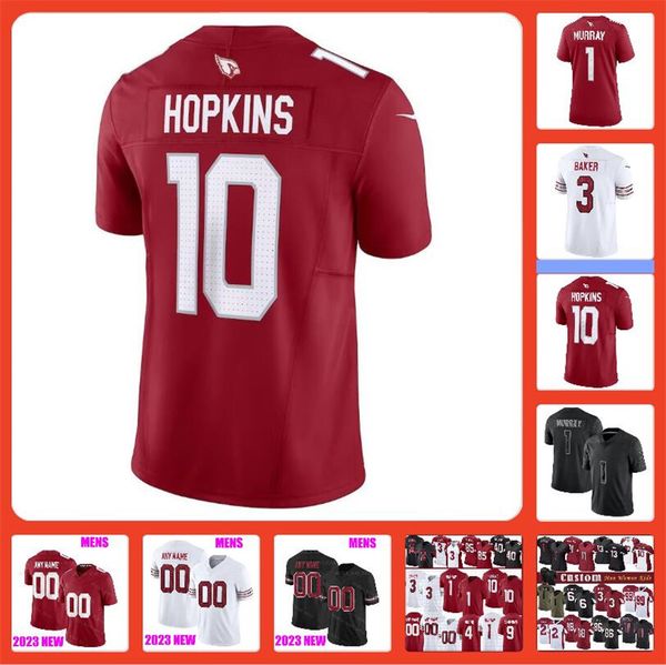 

custom j.j. watt kyler murray tee jerseys arizonas custom cardinal football deandre hopkins budda baker nflzzzzz pat tillman myjai sanders k, Black