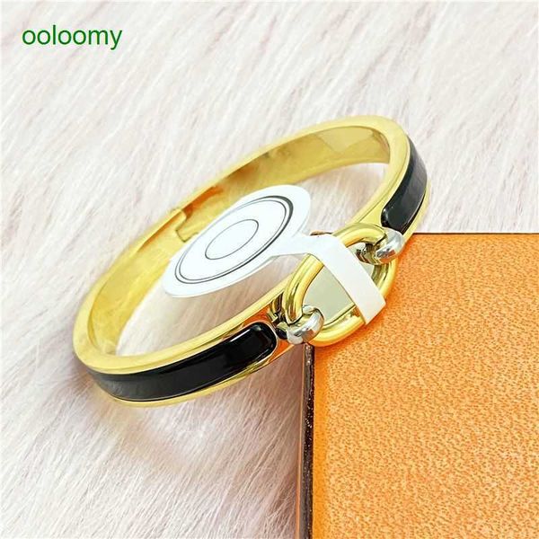 

hemrres designer bracelet gold bracelet for women new pig nose bracelet women's 18k rose gold fashion thick fit colorless calo ec99, Black