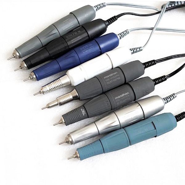 

nail art equipment drill pen 35k 45k strong 105l 102ln 37l1 h20n handle for all strong 210 marathon electric micromotor polishing control bo, Silver