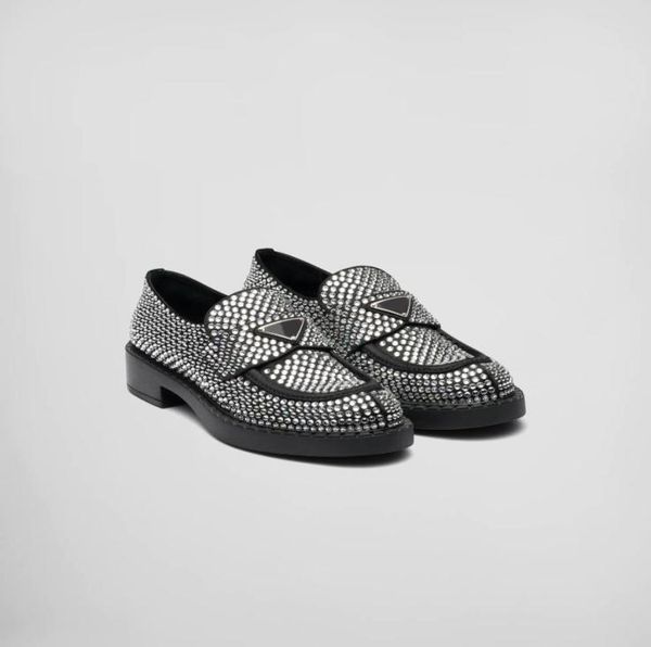 

milano satin loafers with crystals italy shoes perfect rare06413250, Black