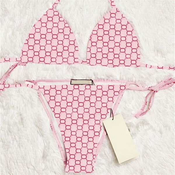 

fashion print bikini bathing suits designer womens swimwear split bikinis summer beach swimsuits for vacation265i, Black