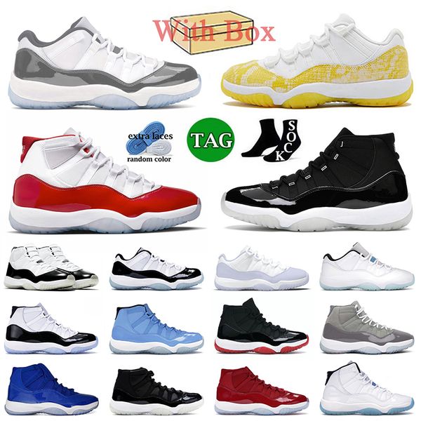 

2023 new jumpman 11 basketball shoes 11s men women cement grey tour yellow snakeskin cherry 25th anniversary jubilee dmp concord high bred s