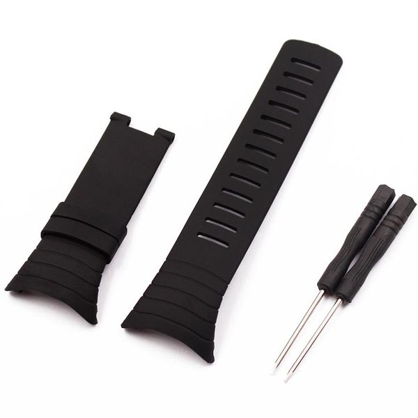 

watch accessories for suunto core watches men 100% all standard bracelet black belt tape strap192n, Black;brown