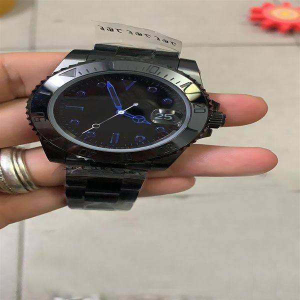 

new style men watch automatic 2813 movement 40mm sub black dial xiabisour 316 stainless band298h, Slivery;brown
