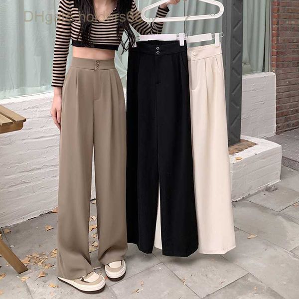 

men's shorts summer small elastic wide leg women's high waist loose slim drop casual suit pants, White;black