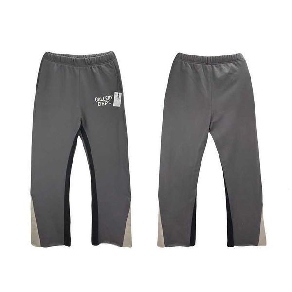 

26% off galerie dept patchwork wide leg trousers street men's oversized loose fashion pants, White;black