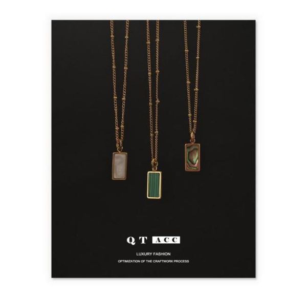 

pendant necklaces shell malachite pendants stainless steel plated gold for women designer trendy party jewellery accessories 2021 9248008, Silver