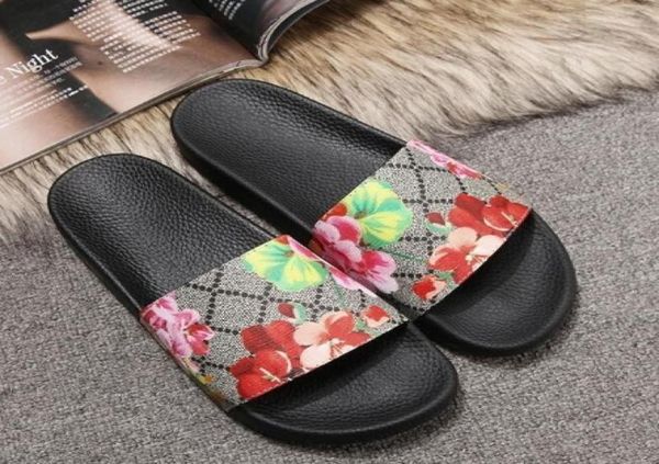 

designerwer box dust bag designer shoes snake print luxury slide summer wide flat sandals slipper7908967, Black