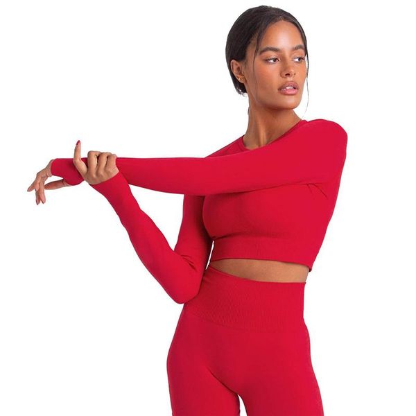 

pants two piece suit for gym fitness long sleeve crop leggings sport tracksuit women gym clothing ensemble jogging femme, White