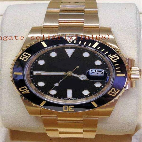 

2019 mens factory supplier luxury date yellow gold black dial ceramics movement automatic movement men's sport wa174v, Slivery;black