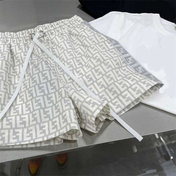 

34% off station european summer autumn clothes letter drawstring elastic waist casual short women's pants white raspy handsome street f, Black;white