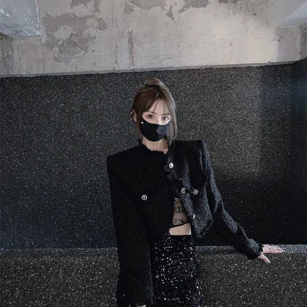 

30% off family spring/summer new style charm celebrity beaded piece design slim waist a-line skirt, Black