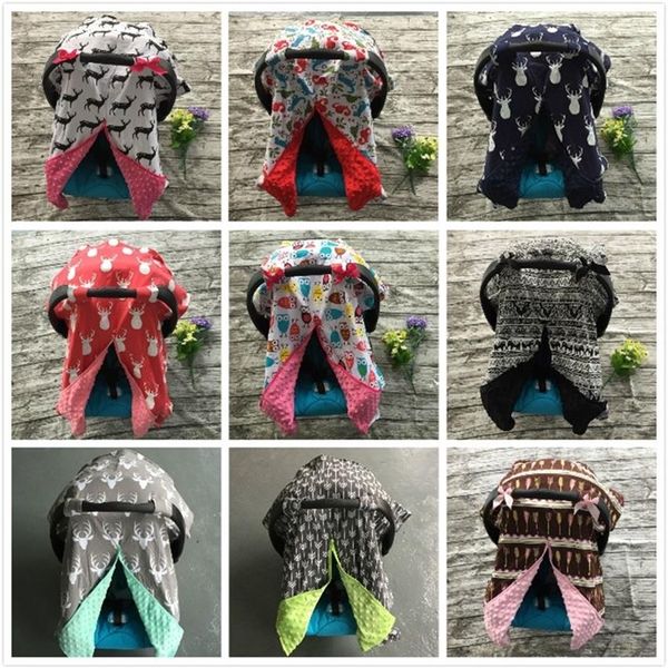 

cotton new car seat canopy infant children animal deer dinosaur owl carseat cover baby canopies 201210246r