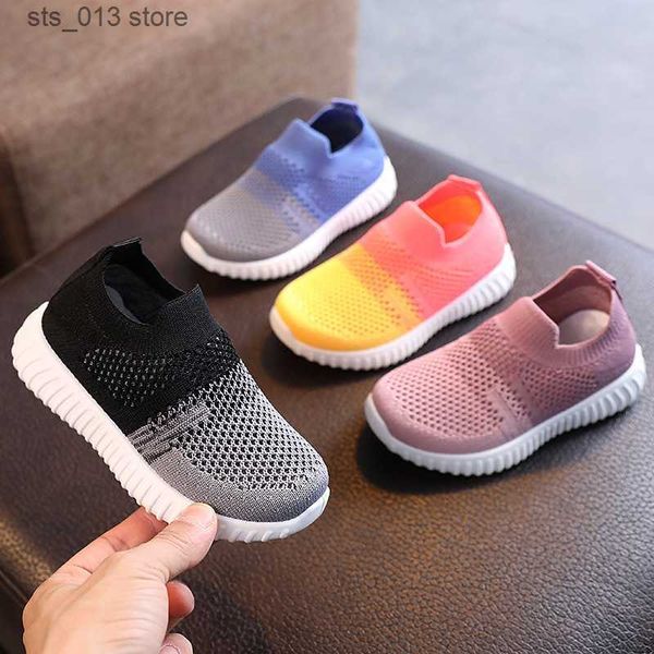 

first walkers baby shoes breathable kids toddler socks shoes anti skid fly weave soft ventilation patchwork sole floor walking footwear t230
